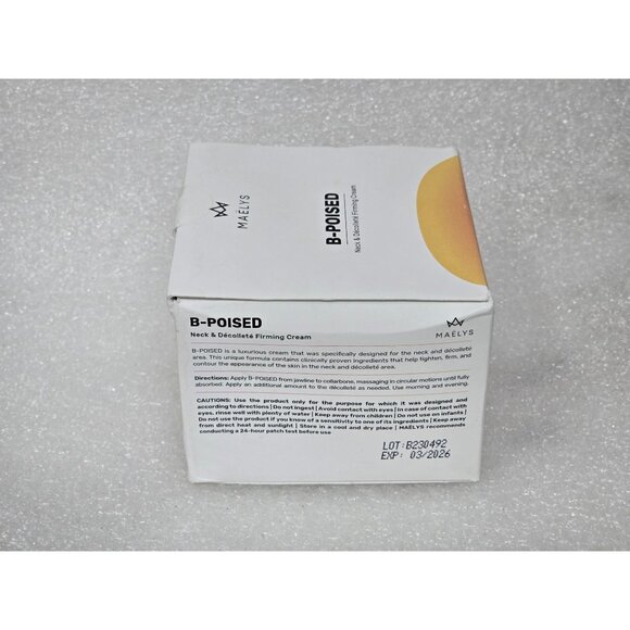 Maelys B-Poised Neck & Décolleté Firming Cream 50ml 1.7 Fl. Oz. - Picture 2 of 4